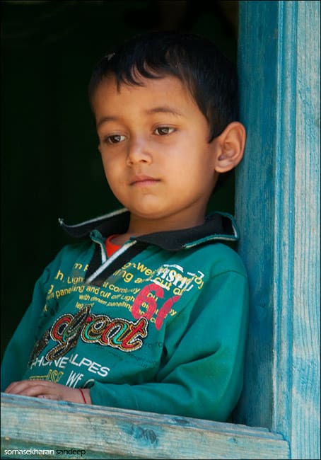 A village boy, spotted en route to Shakti
