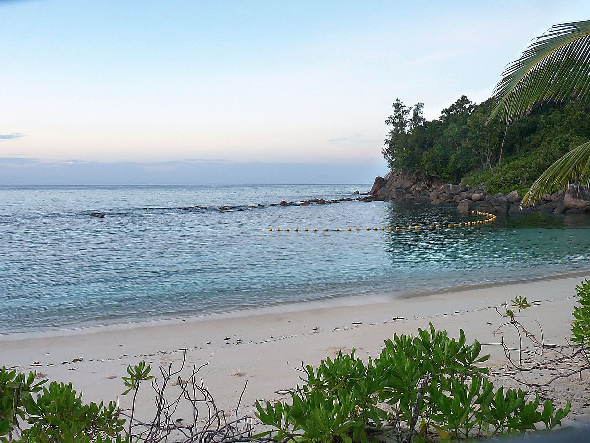 The protected snorkelling site at Avani Barbarons Seychelles 